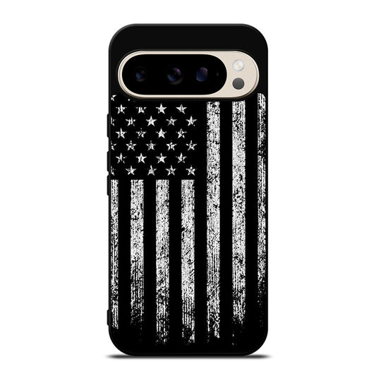 AMERICAN FLAG BLACK AND WHITE Google Pixel 9 Pro Case Cover