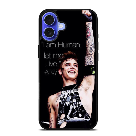 ANDY BIERSACK BLACK VEIL BRIDES QUOTE iPhone 16 Case Cover