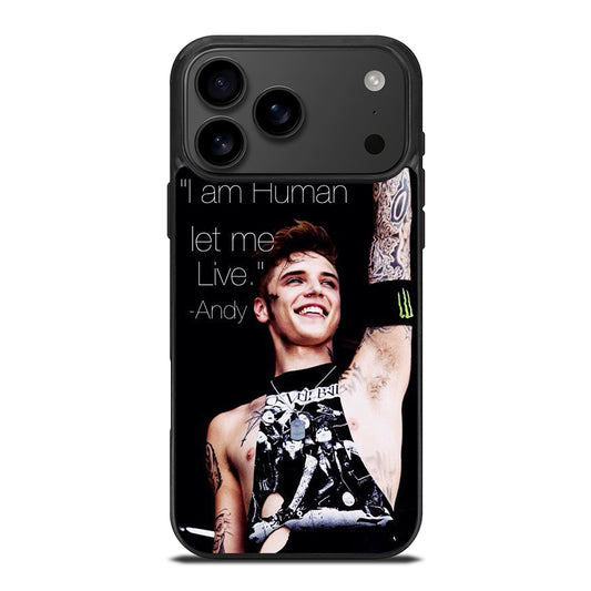 ANDY BIERSACK BLACK VEIL BRIDES QUOTE iPhone 17 Pro Max Case Cover