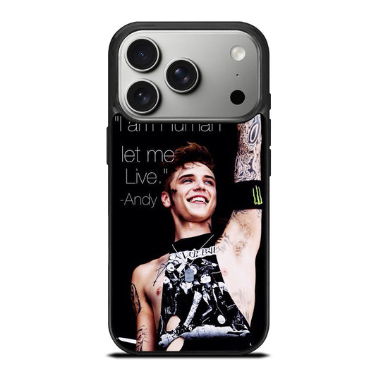 ANDY BIERSACK BLACK VEIL BRIDES QUOTE iPhone 17 Pro Case Cover