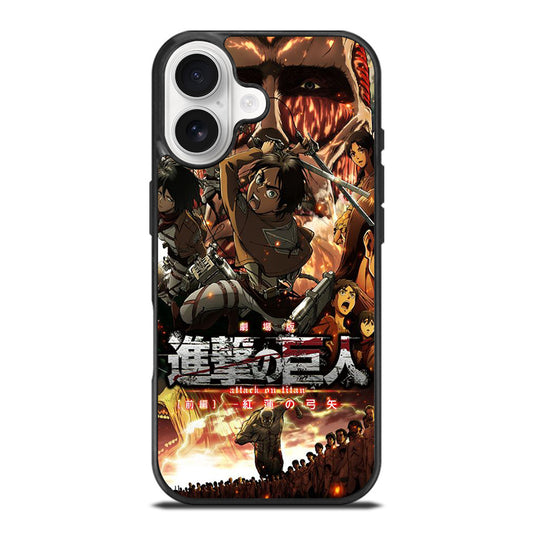 ANIME ATTACK ON TITAN CHARACTER iPhone 17 Case Cover
