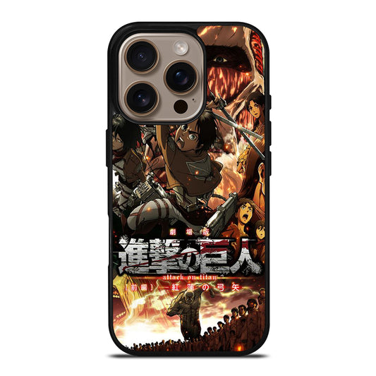 ANIME ATTACK ON TITAN CHARACTER iPhone 16 Pro Case Cover