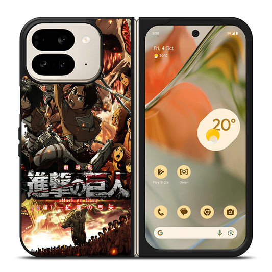 ANIME ATTACK ON TITAN CHARACTER Google Pixel 9 Pro Fold Case Cover