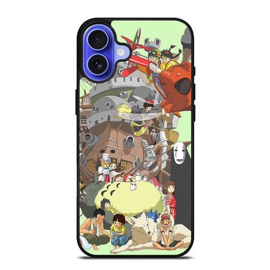 ANIME STUDIO GHIBLI ALL CARACTER iPhone 16 Case Cover