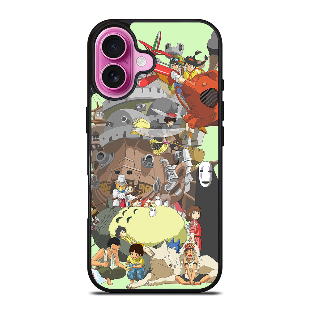 ANIME STUDIO GHIBLI ALL CARACTER iPhone 16 Plus Case Cover