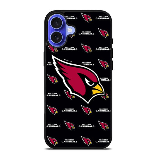 ARIZONA CARDINALS NFL PATTERN LOGO iPhone 16 Case Cover