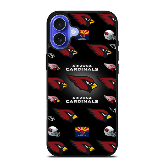 ARIZONA CARDINALS PATTERN LOGO iPhone 16 Case Cover