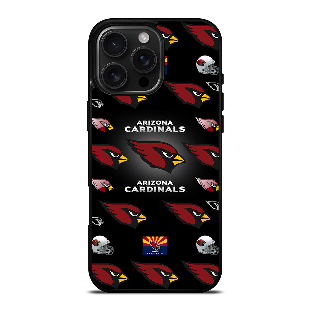 ARIZONA CARDINALS PATTERN LOGO iPhone 16 Pro Max Case Cover