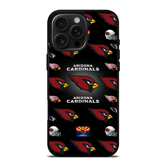 ARIZONA CARDINALS PATTERN LOGO iPhone 16 Pro Max Case Cover