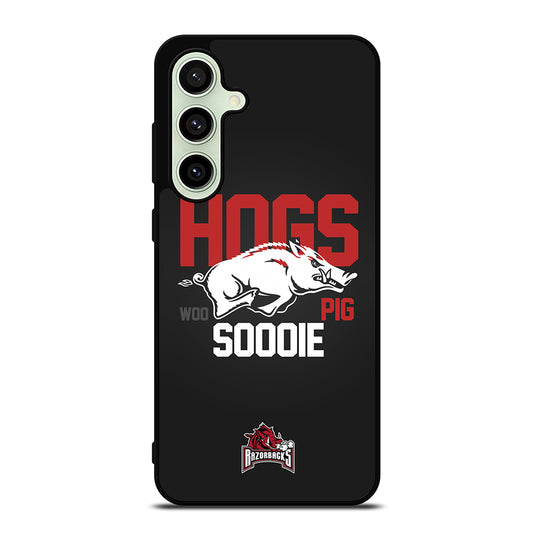 ARKANSAS RAZORBACKS HOGS WOO PIG SOODIE Samsung Galaxy S24 FE Case Cover