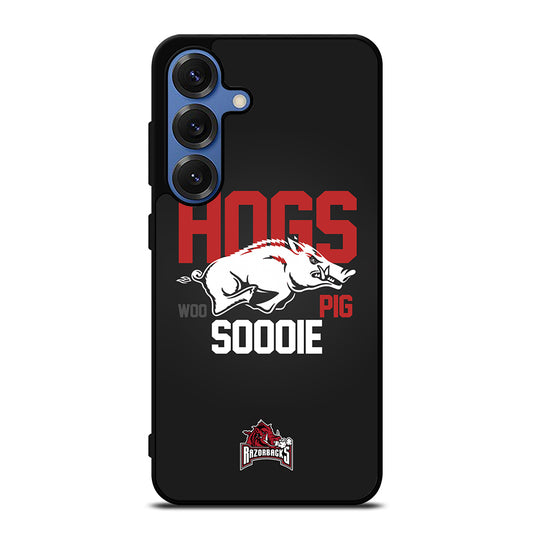 ARKANSAS RAZORBACKS HOGS WOO PIG SOODIE Samsung Galaxy S25 Case Cover