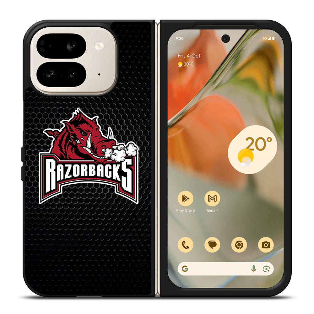 ARKANSAS RAZORBACKS METAL LOGO Google Pixel 9 Pro Fold Case Cover