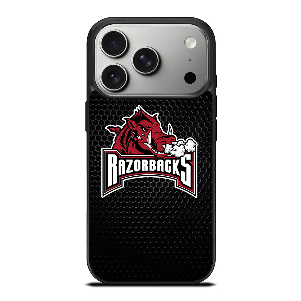 A 20 Razorback ARKANSAS RAZORBACKS METAL LOGO iPhone 17 Pro Case Cover – casecentro