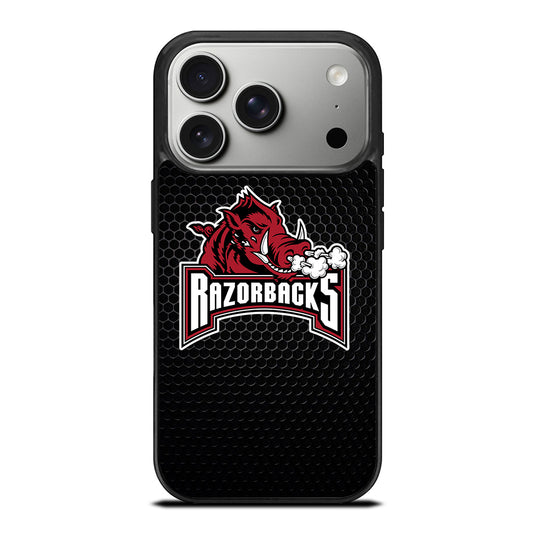 ARKANSAS RAZORBACKS METAL LOGO iPhone 17 Pro Case Cover