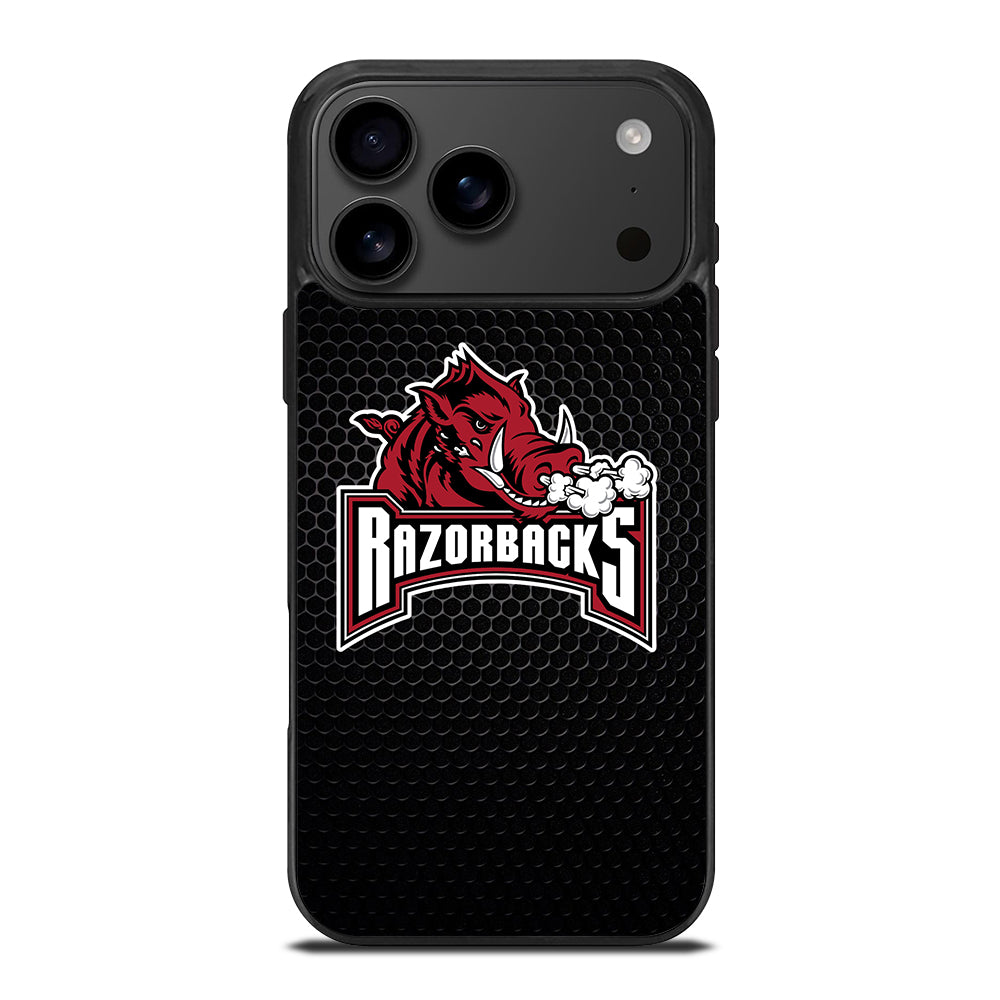 ARKANSAS RAZORBACKS METAL LOGO iPhone 17 Pro Max Case Cover