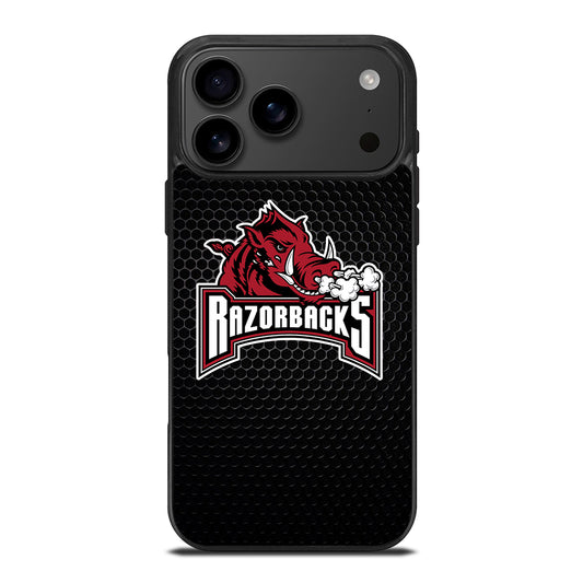 ARKANSAS RAZORBACKS METAL LOGO iPhone 17 Pro Max Case Cover