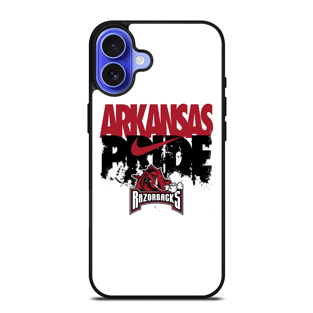 ARKANSAS RAZORBACKS PRIDE LOGO iPhone 16 Case Cover