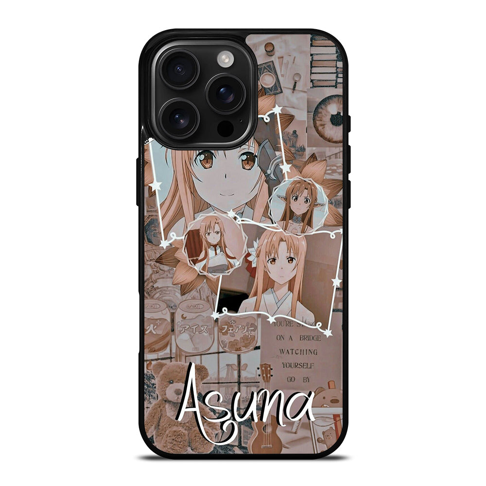 ASUNA YUUKI SWORD ART ONLINE COLLAGE iPhone 16 Pro Max Case Cover