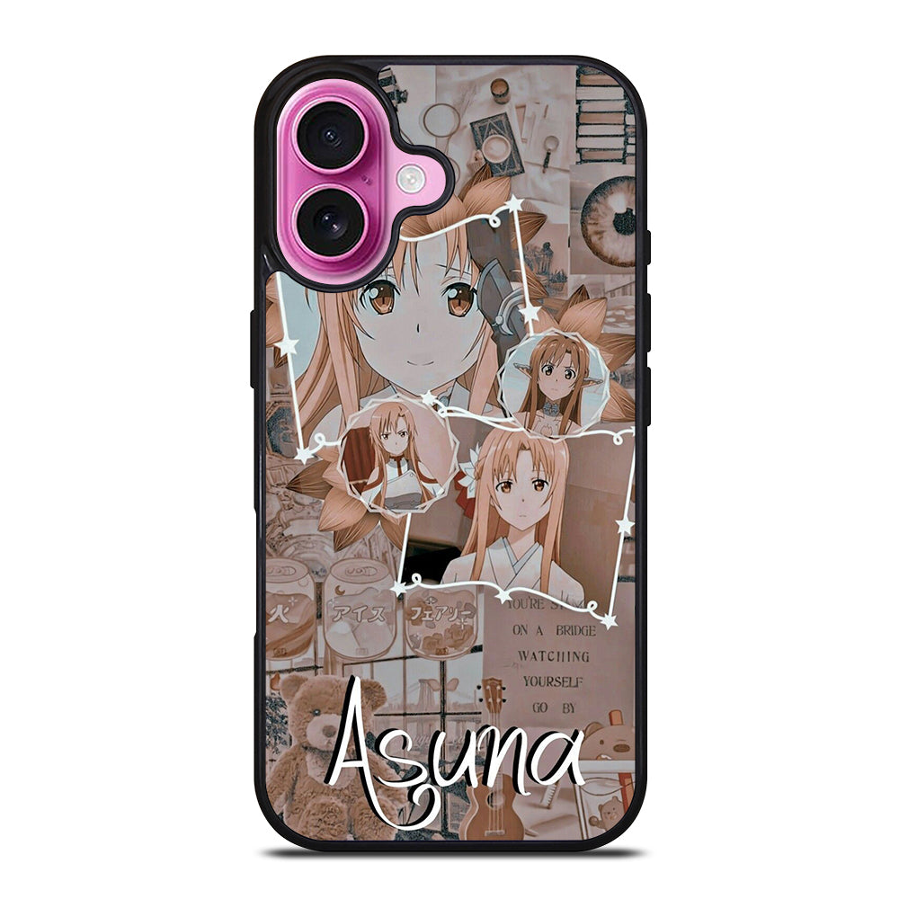 ASUNA YUUKI SWORD ART ONLINE COLLAGE iPhone 16 Plus Case Cover