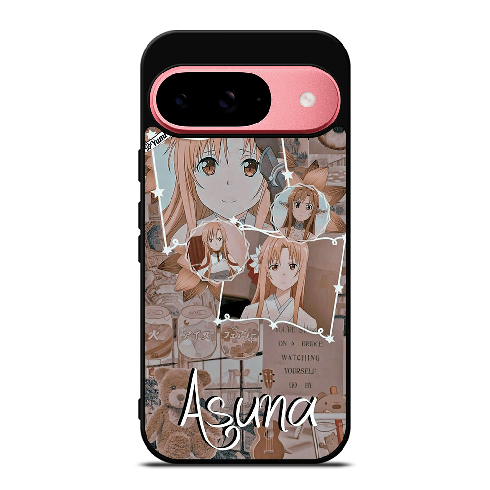 ASUNA YUUKI SWORD ART ONLINE COLLAGE Google Pixel 9 Case Cover