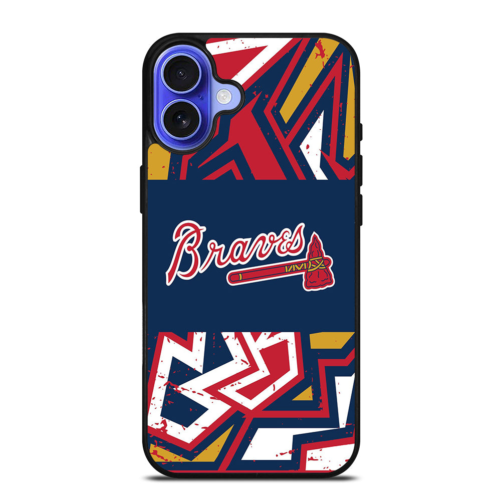 ATLANTA BRAVES ART LOGO 2 iPhone 16 Case Cover