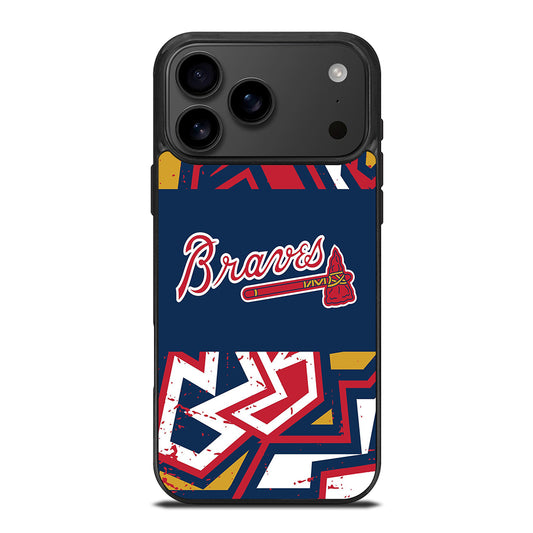 ATLANTA BRAVES ART LOGO 2 iPhone 17 Pro Max Case Cover