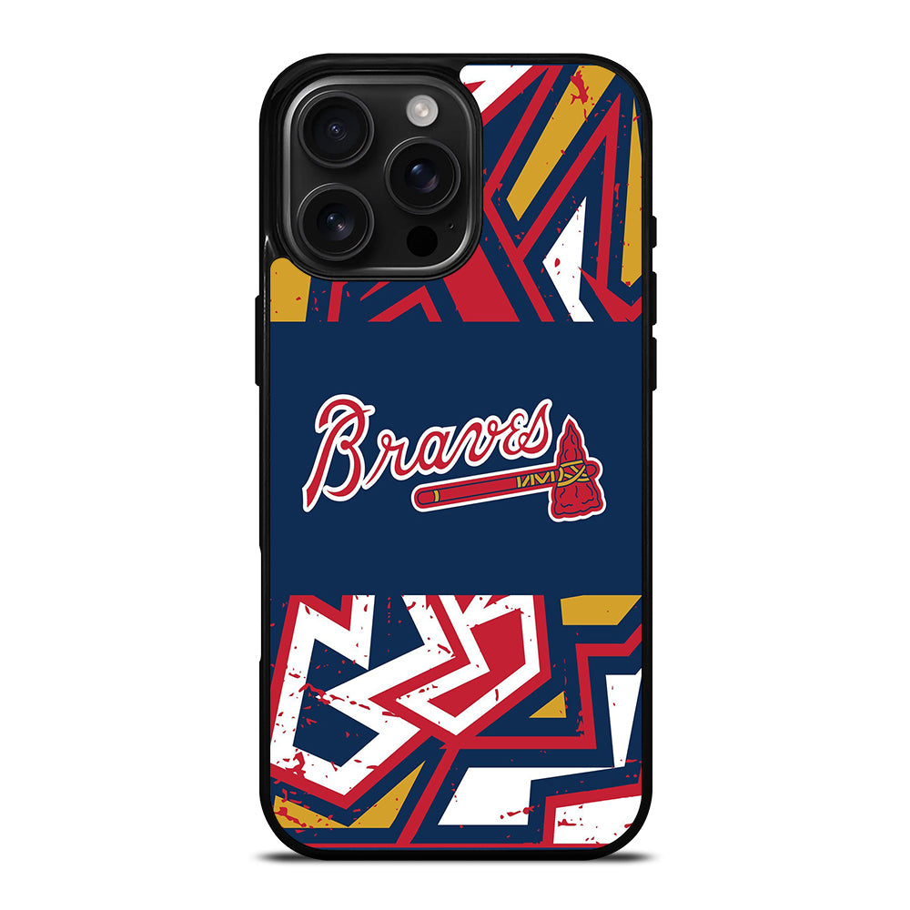 ATLANTA BRAVES ART LOGO 2 iPhone 16 Pro Max Case Cover