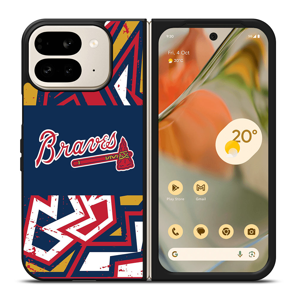 ATLANTA BRAVES ART LOGO 2 Google Pixel 9 Pro Fold Case Cover