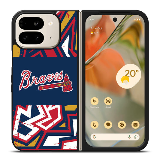 ATLANTA BRAVES ART LOGO 2 Google Pixel 9 Pro Fold Case Cover