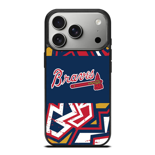 ATLANTA BRAVES ART LOGO 2 iPhone 17 Pro Case Cover