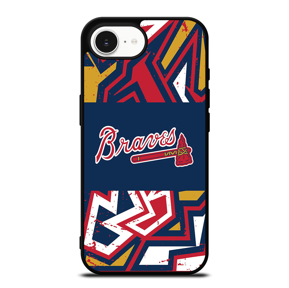 ATLANTA BRAVES ART LOGO 2 iPhone 16e Case Cover