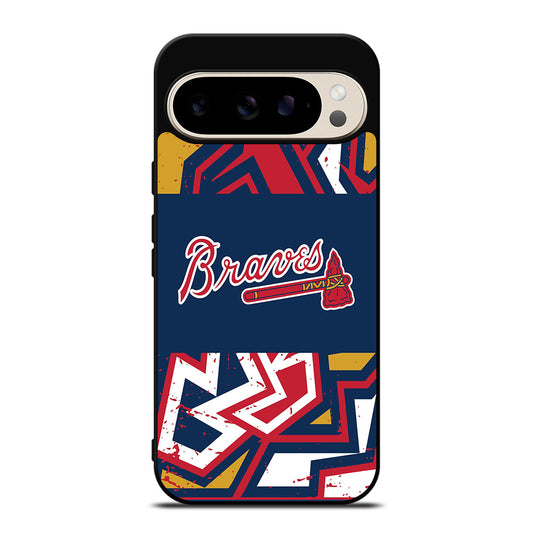 ATLANTA BRAVES ART LOGO 2 Google Pixel 9 Pro Case Cover