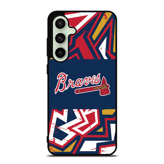 ATLANTA BRAVES ART LOGO 2 Samsung Galaxy S24 FE Case Cover