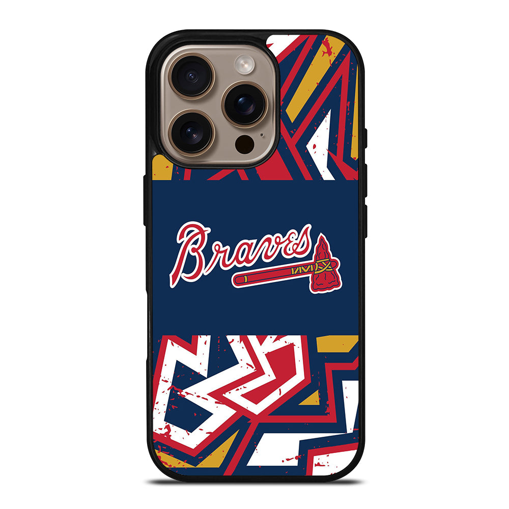 ATLANTA BRAVES ART LOGO 2 iPhone 16 Pro Case Cover