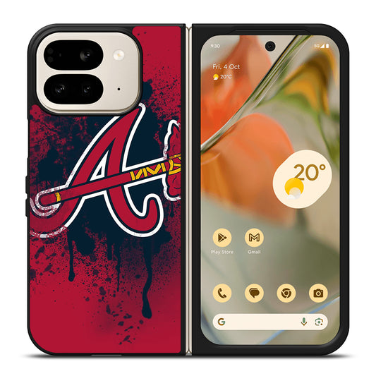 ATLANTA BRAVES ART LOGO Google Pixel 9 Pro Fold Case Cover