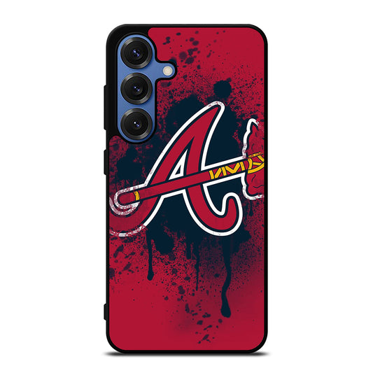 ATLANTA BRAVES ART LOGO Samsung Galaxy S25 Case Cover