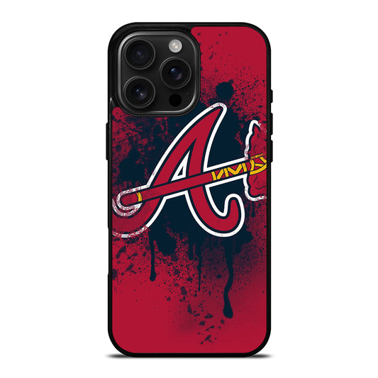 ATLANTA BRAVES ART LOGO iPhone 16 Pro Max Case Cover