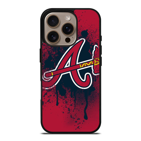 ATLANTA BRAVES ART LOGO iPhone 16 Pro Case Cover