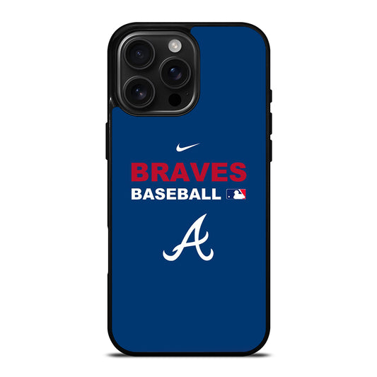 ATLANTA BRAVES BASEBALL LOGO iPhone 16 Pro Max Case Cover