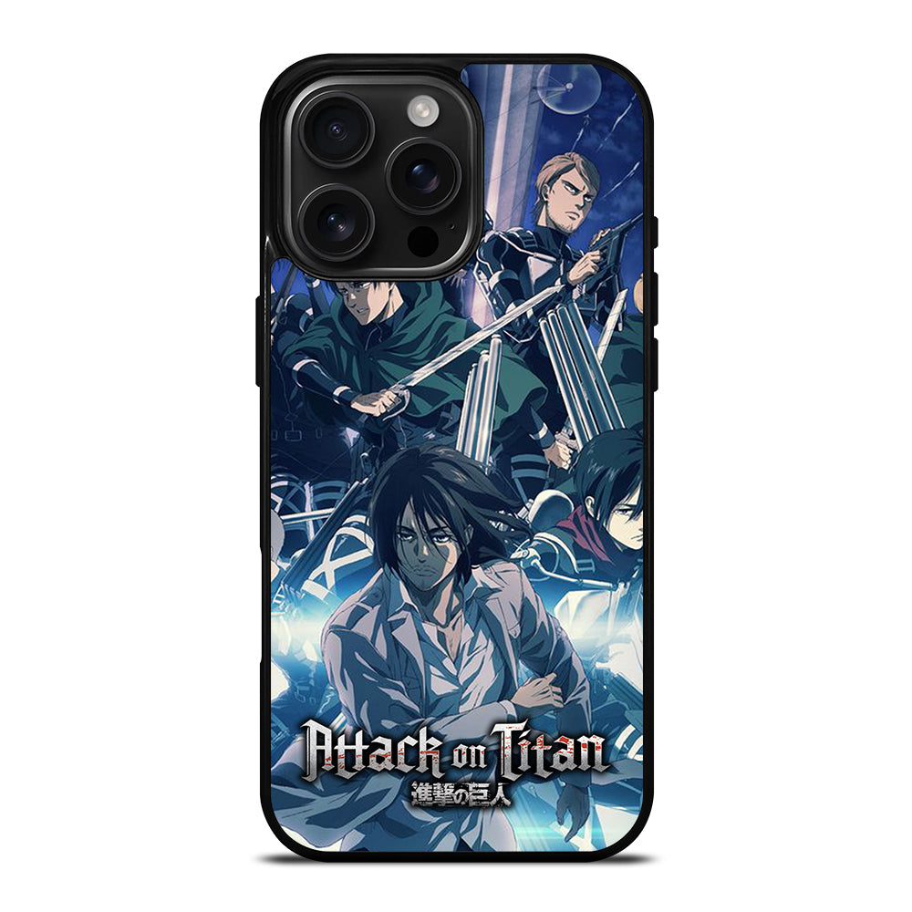 ATTACK ON TITAN ANIME CHARACTER iPhone 16 Pro Max Case Cover