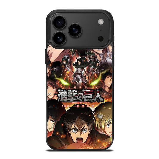 ATTACK ON TITAN CHARACTER ANIME iPhone 17 Pro Max Case Cover