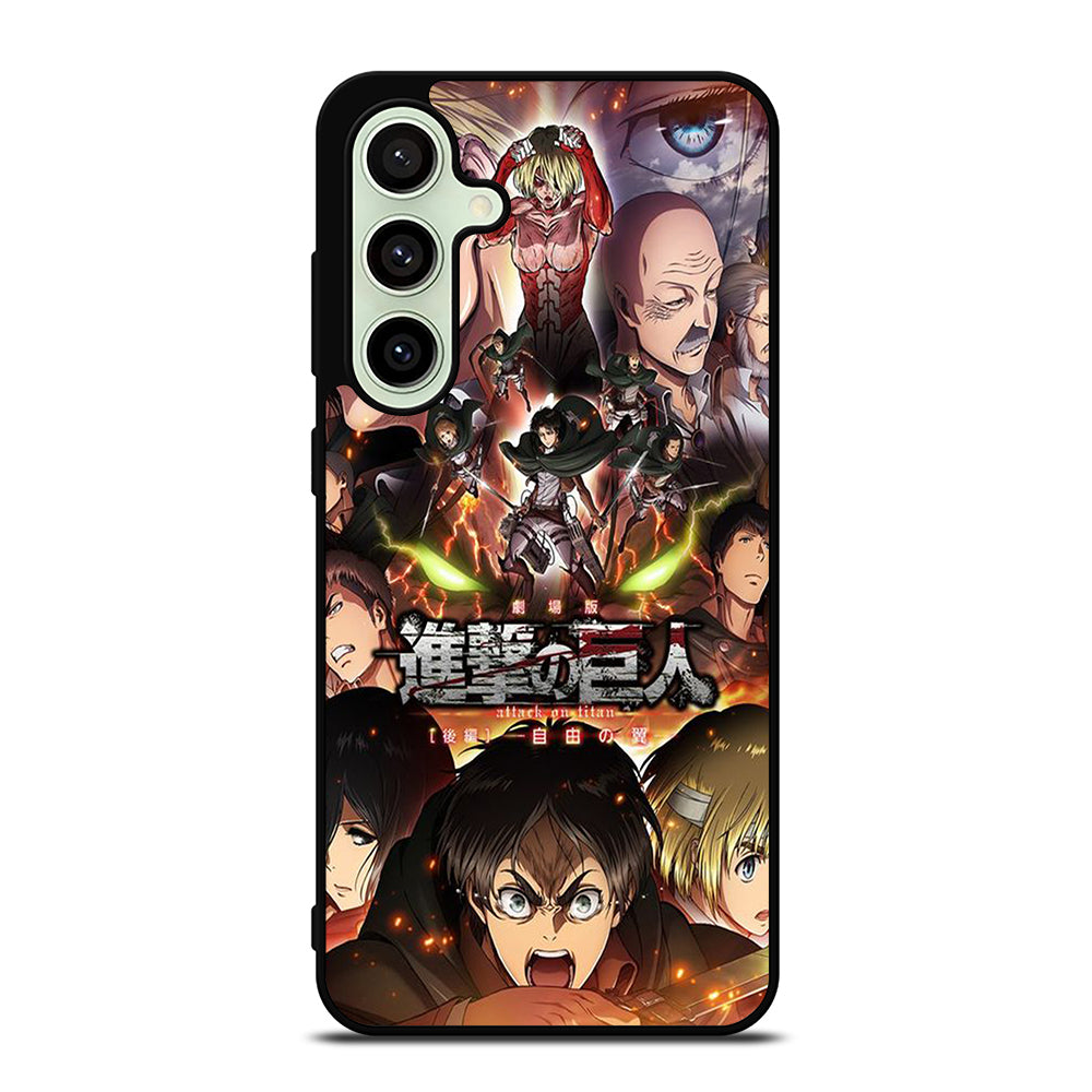 ATTACK ON TITAN CHARACTER ANIME Samsung Galaxy S24 FE Case Cover