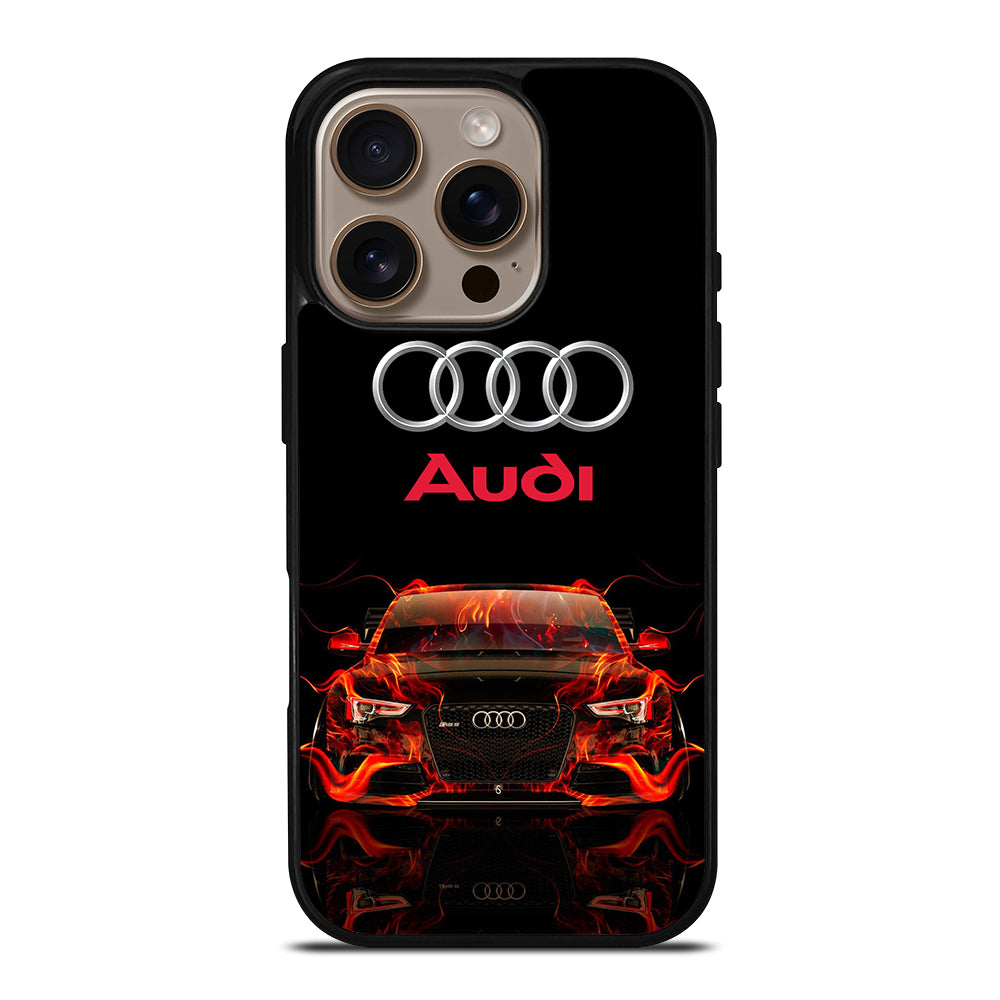 AUDI CAR FLAME LOGO iPhone 16 Pro Case Cover