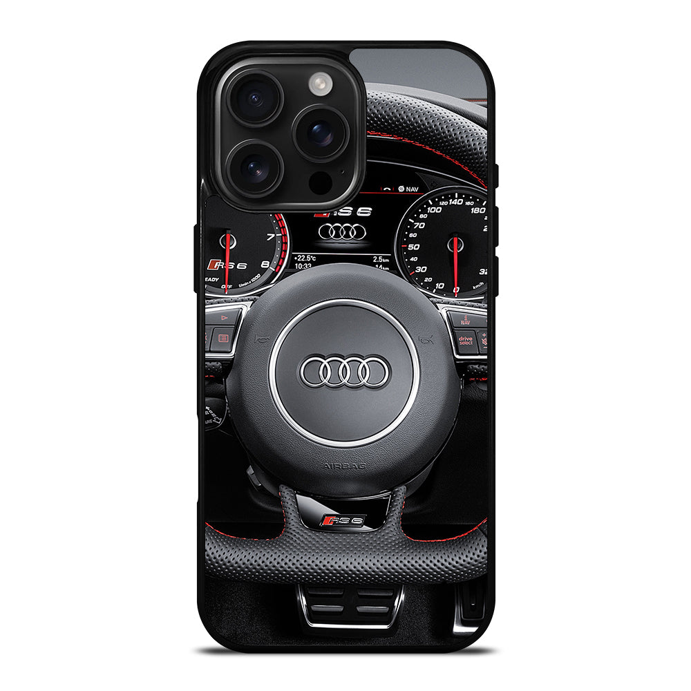 AUDI CAR STEERING WHEEL iPhone 16 Pro Max Case Cover