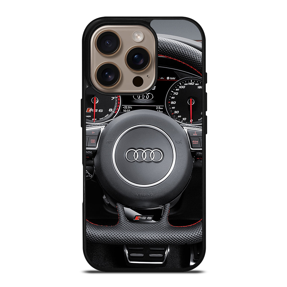 AUDI CAR STEERING WHEEL iPhone 16 Pro Case Cover