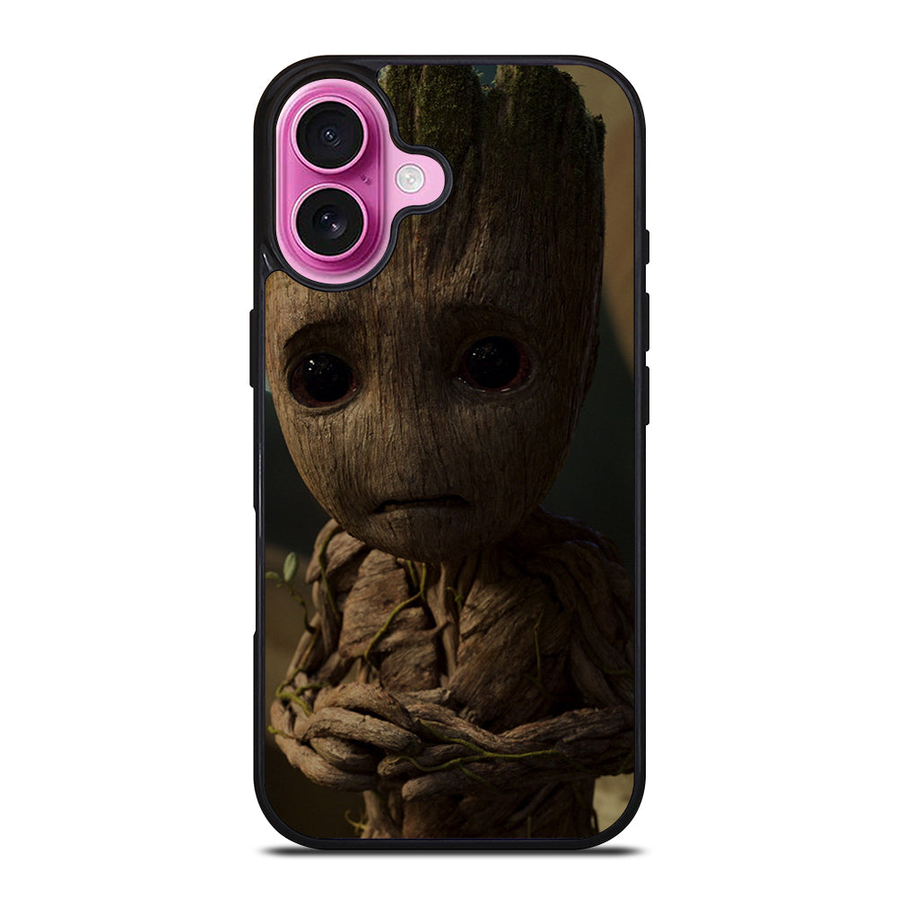BABY GROOT SAD iPhone 16 Plus Case Cover