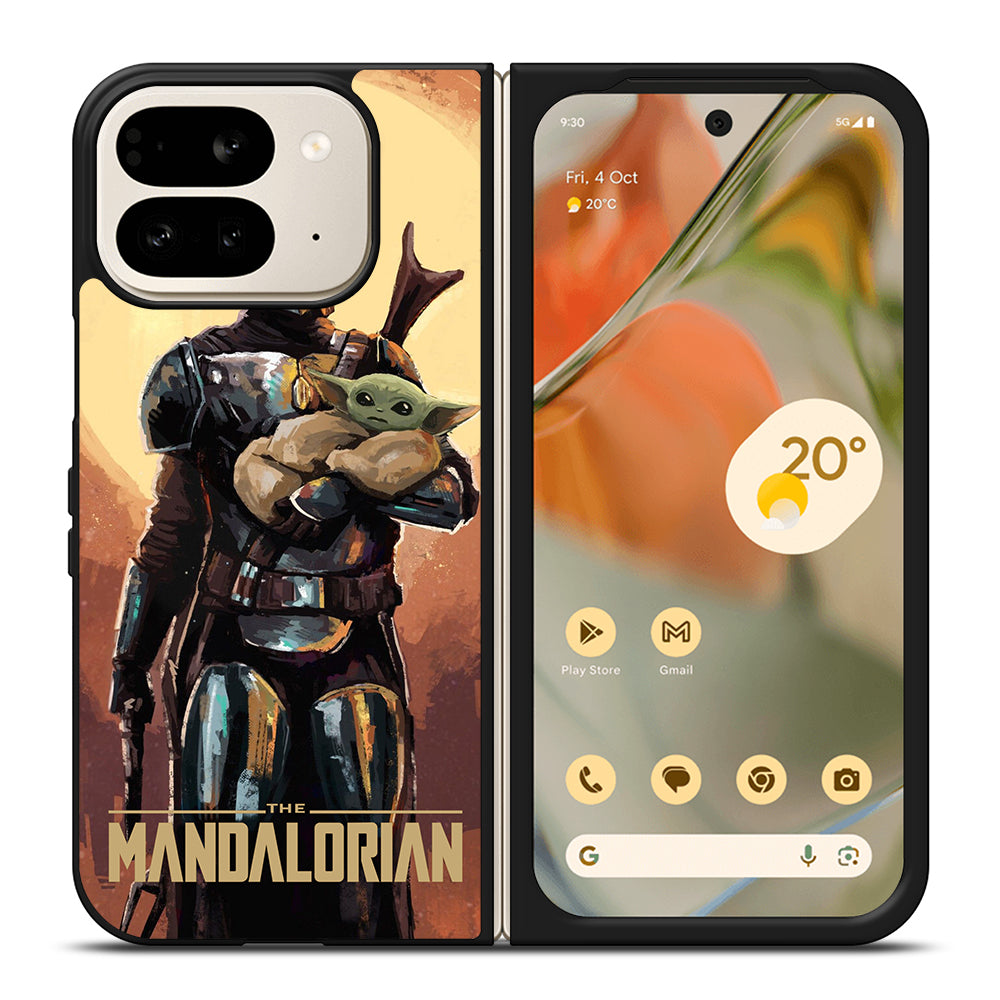 BABY YODA AND THE MANDALORIAN ART Google Pixel 9 Pro Fold Case Cover