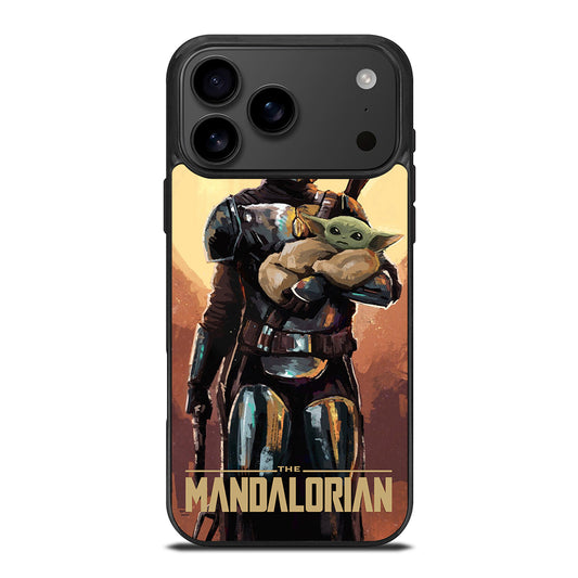 BABY YODA AND THE MANDALORIAN ART iPhone 17 Pro Max Case Cover