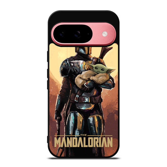 BABY YODA AND THE MANDALORIAN ART Google Pixel 9 Case Cover