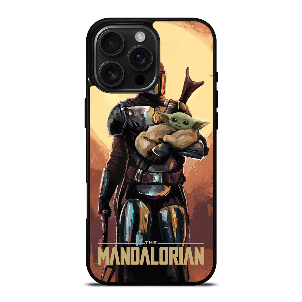 BABY YODA AND THE MANDALORIAN ART iPhone 16 Pro Max Case Cover